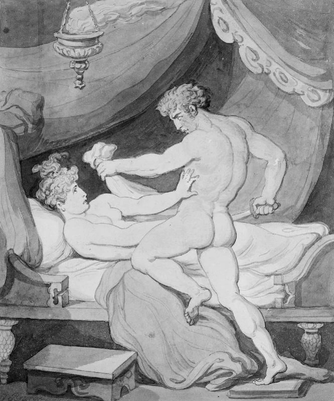 Thomas Rowlandson-156-Stupro di Lucrezia